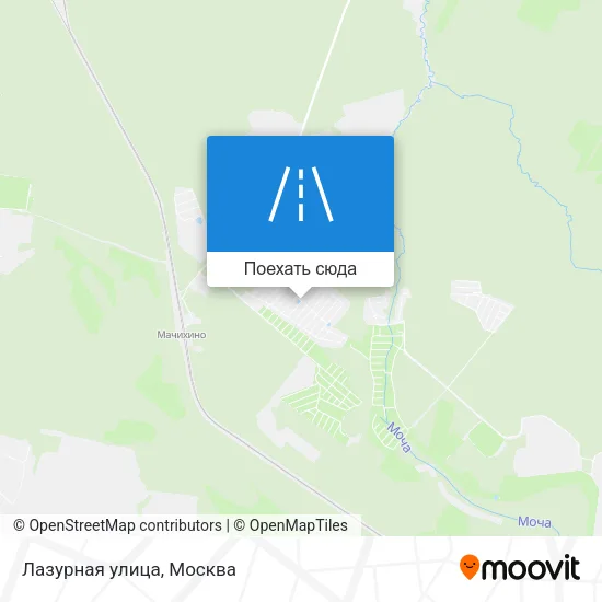 Карта Лазурная улица
