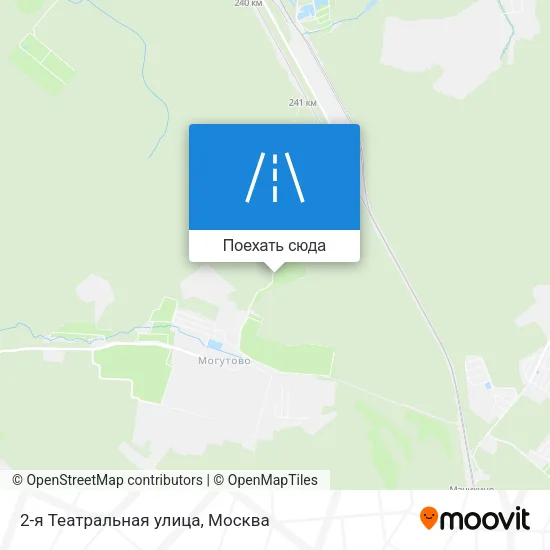 Карта 2-я Театральная улица
