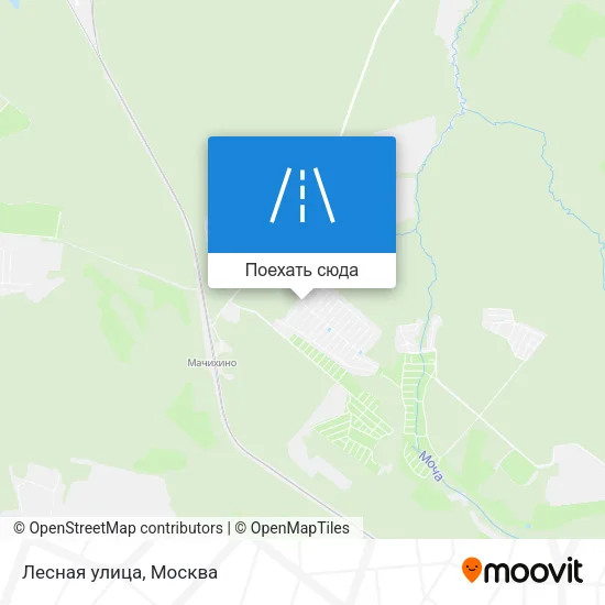 Карта Лесная улица