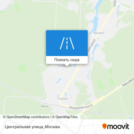 Карта Центральная улица