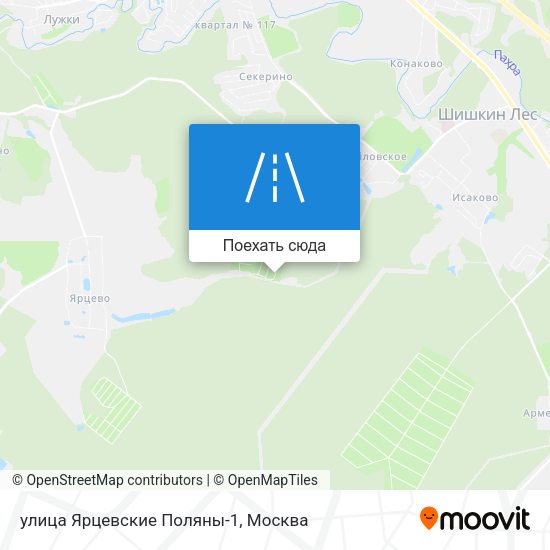 Карта улица Ярцевские Поляны-1