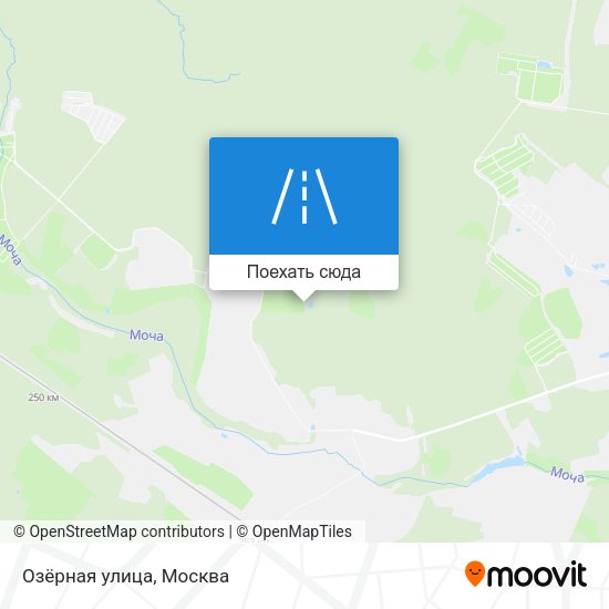 Карта Озёрная улица