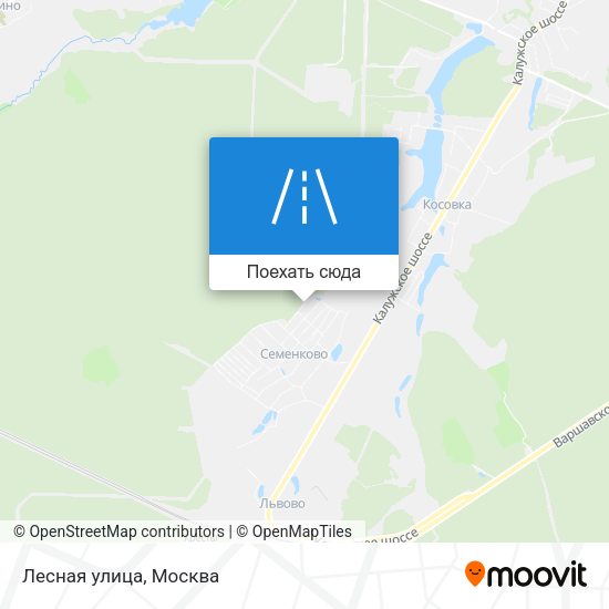 Карта Лесная улица