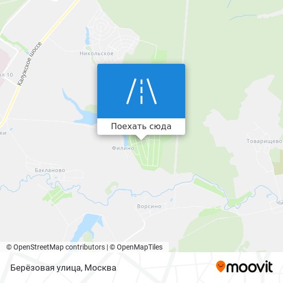 Карта Берёзовая улица