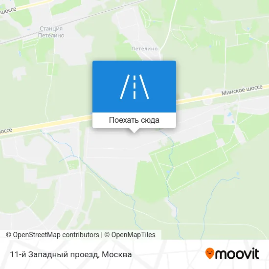 Карта 11-й Западный проезд