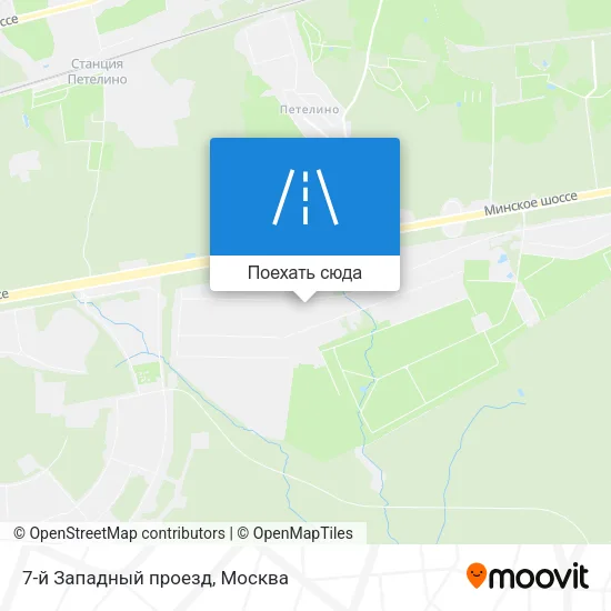 Карта 7-й Западный проезд