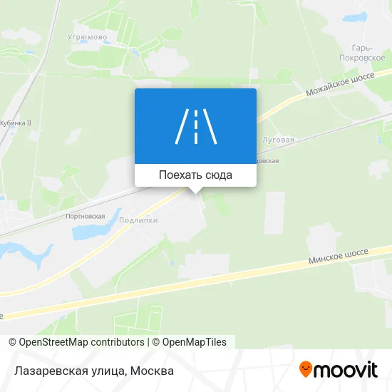 Карта Лазаревская улица