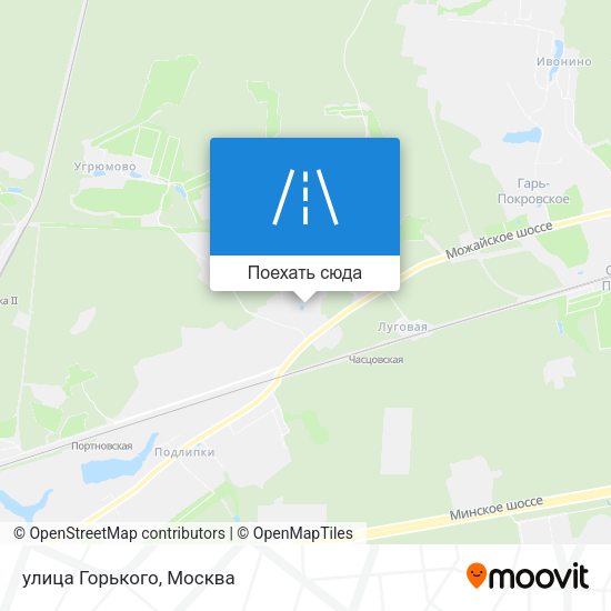 Карта улица Горького