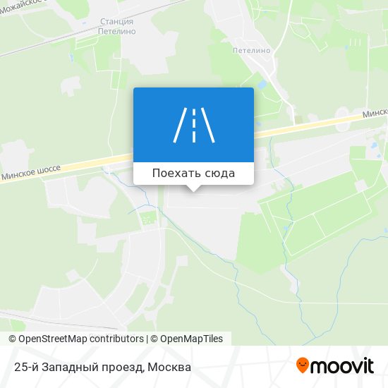 Карта 25-й Западный проезд