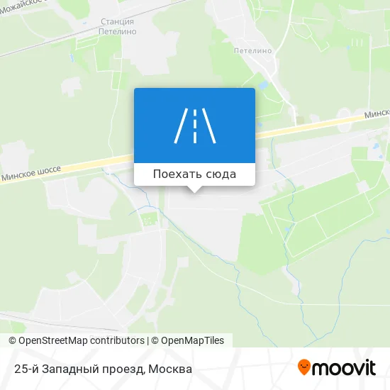 Карта 25-й Западный проезд