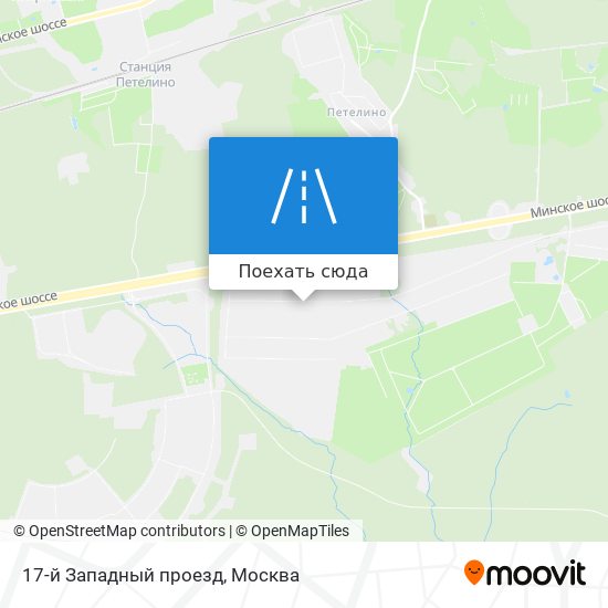 Карта 17-й Западный проезд