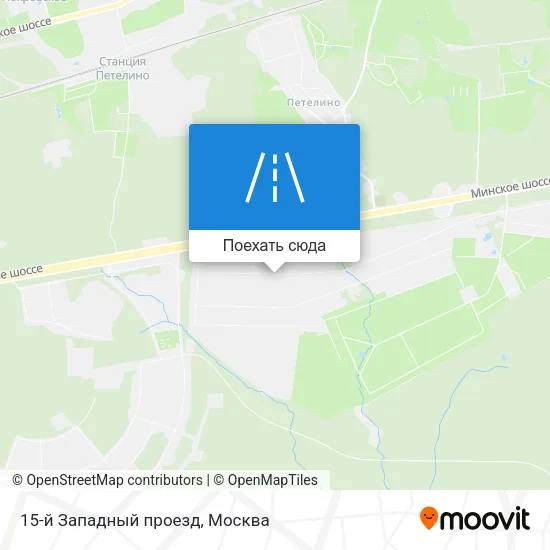 Карта 15-й Западный проезд