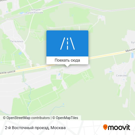 Карта 2-й Восточный проезд