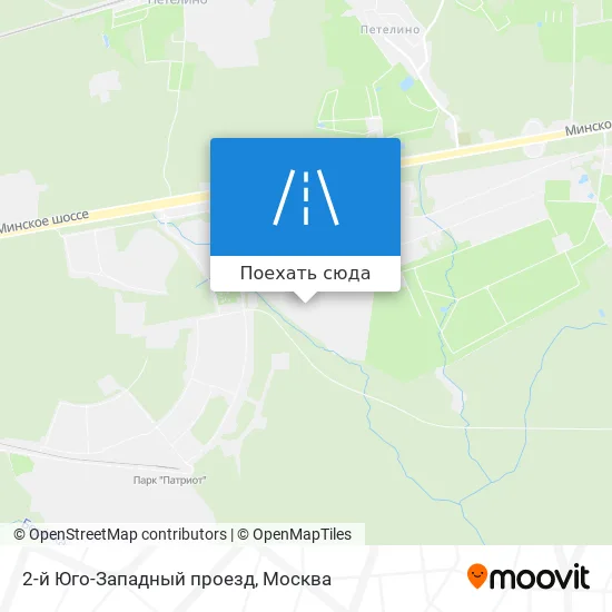 Карта 2-й Юго-Западный проезд