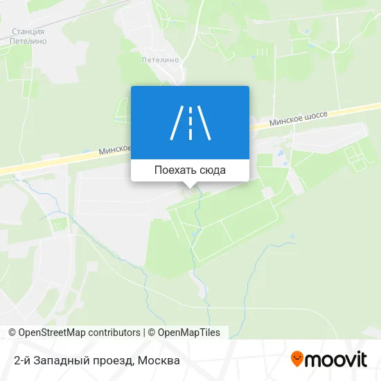Карта 2-й Западный проезд