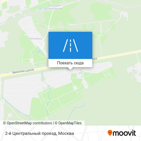 Карта 2-й Центральный проезд