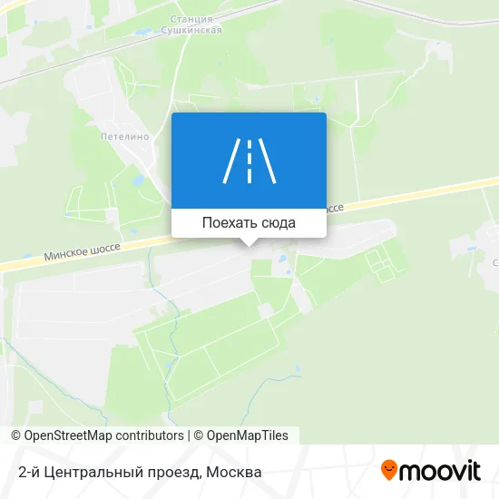 Карта 2-й Центральный проезд