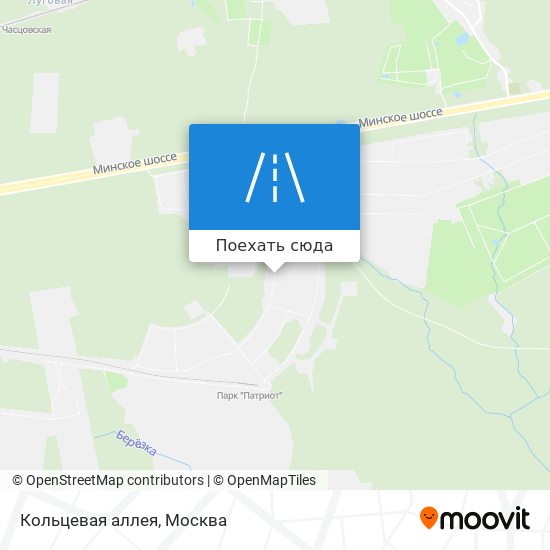 Карта Кольцевая аллея
