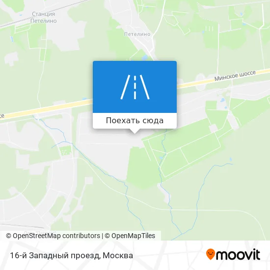 Карта 16-й Западный проезд