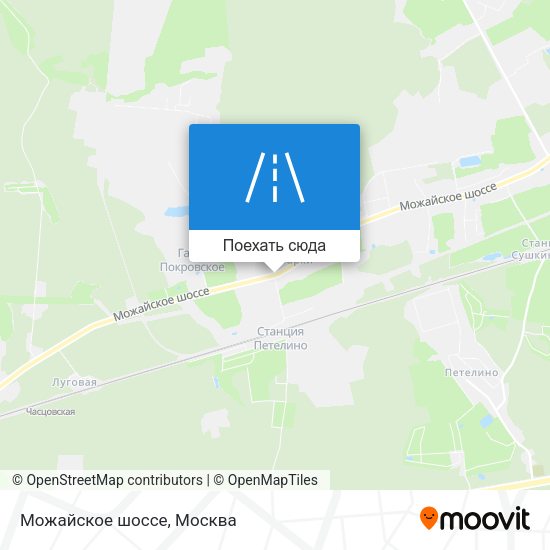 Карта Можайское шоссе