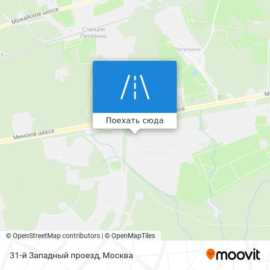 Карта 31-й Западный проезд