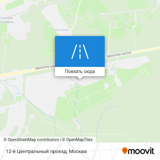 Карта 12-й Центральный проезд