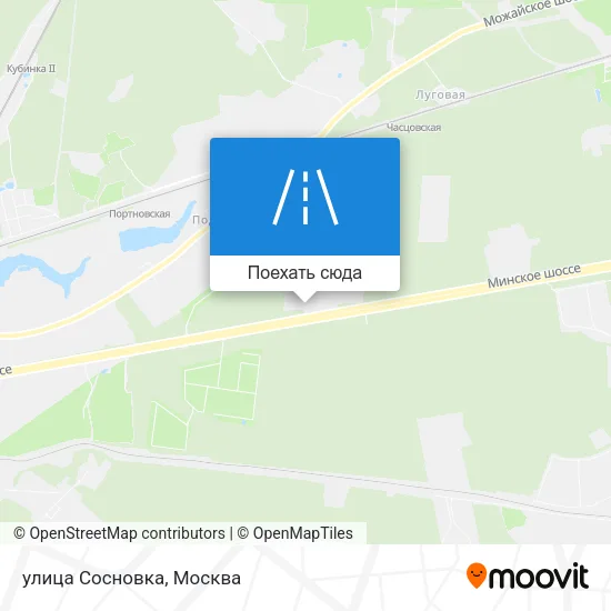 Карта улица Сосновка