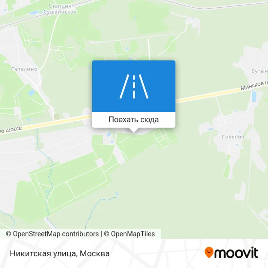 Карта Никитская улица