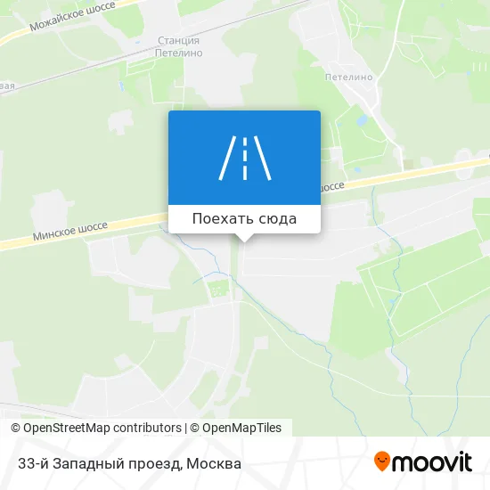 Карта 33-й Западный проезд