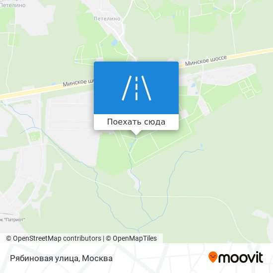 Карта Рябиновая улица