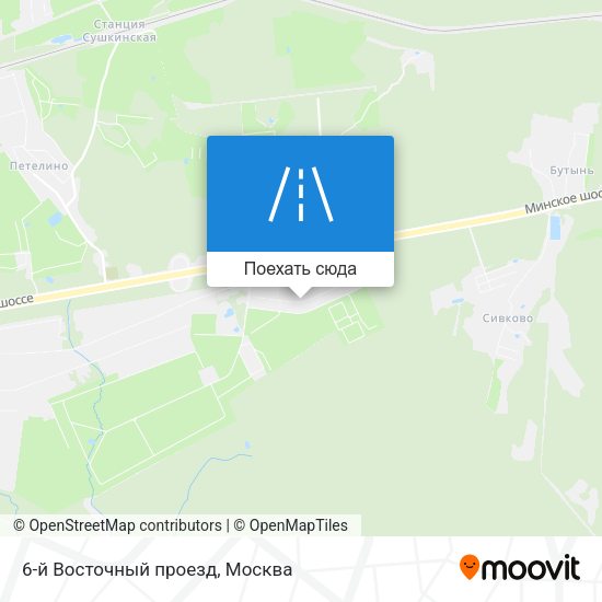Карта 6-й Восточный проезд