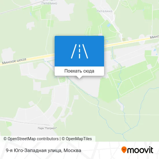 Карта 9-я Юго-Западная улица