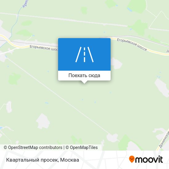 Карта Квартальный просек