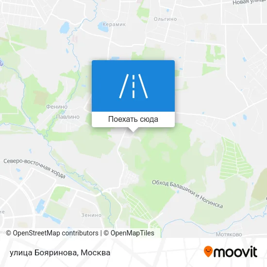 Карта улица Бояринова