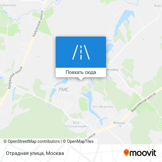 Карта Отрадная улица