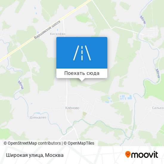 Карта Широкая улица