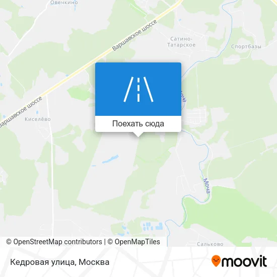 Карта Кедровая улица