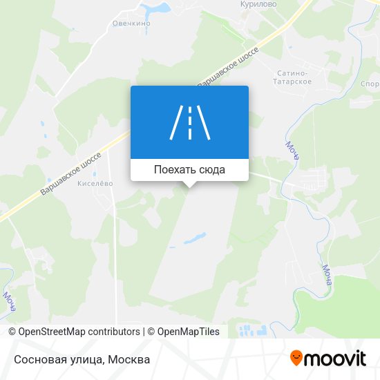 Карта Сосновая улица