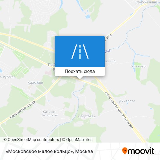 Карта «Московское малое кольцо»