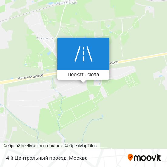 Карта 4-й Центральный проезд