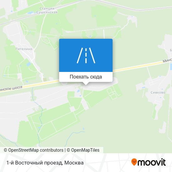 Карта 1-й Восточный проезд