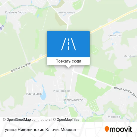 Карта улица Николинские Ключи