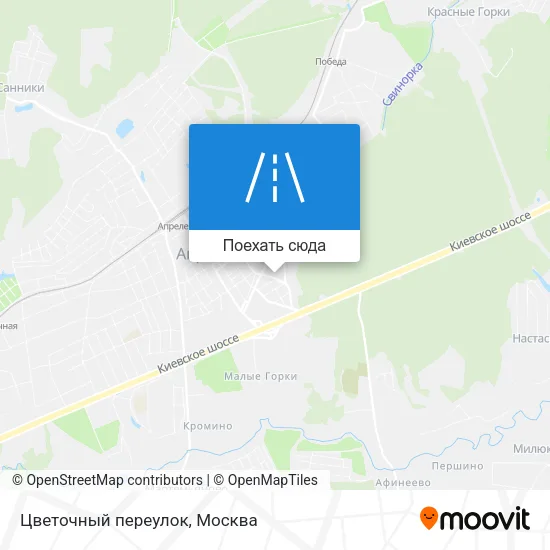 Карта Цветочный переулок