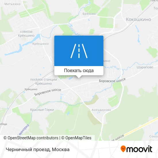 Карта Черничный проезд