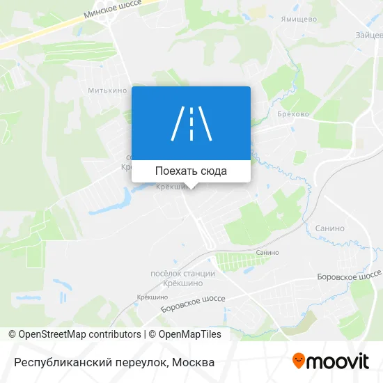 Карта Республиканский переулок