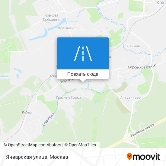 Карта Январская улица