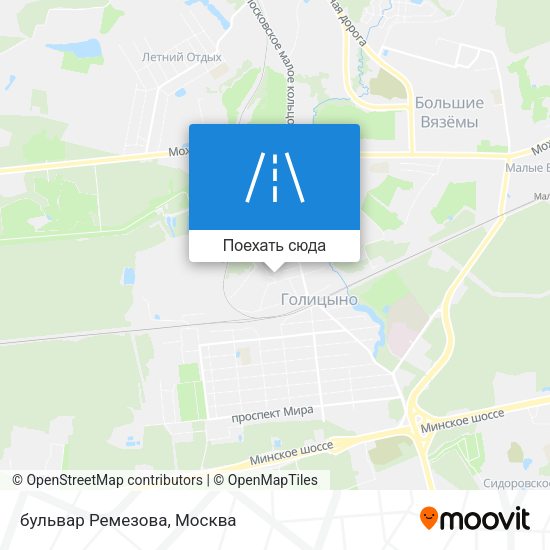 Карта бульвар Ремезова