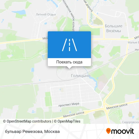 Карта бульвар Ремезова
