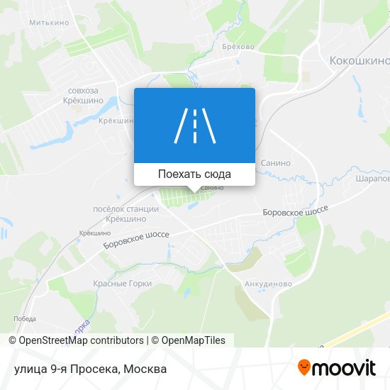 Карта улица 9-я Просека