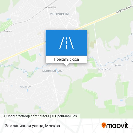 Карта Земляничная улица